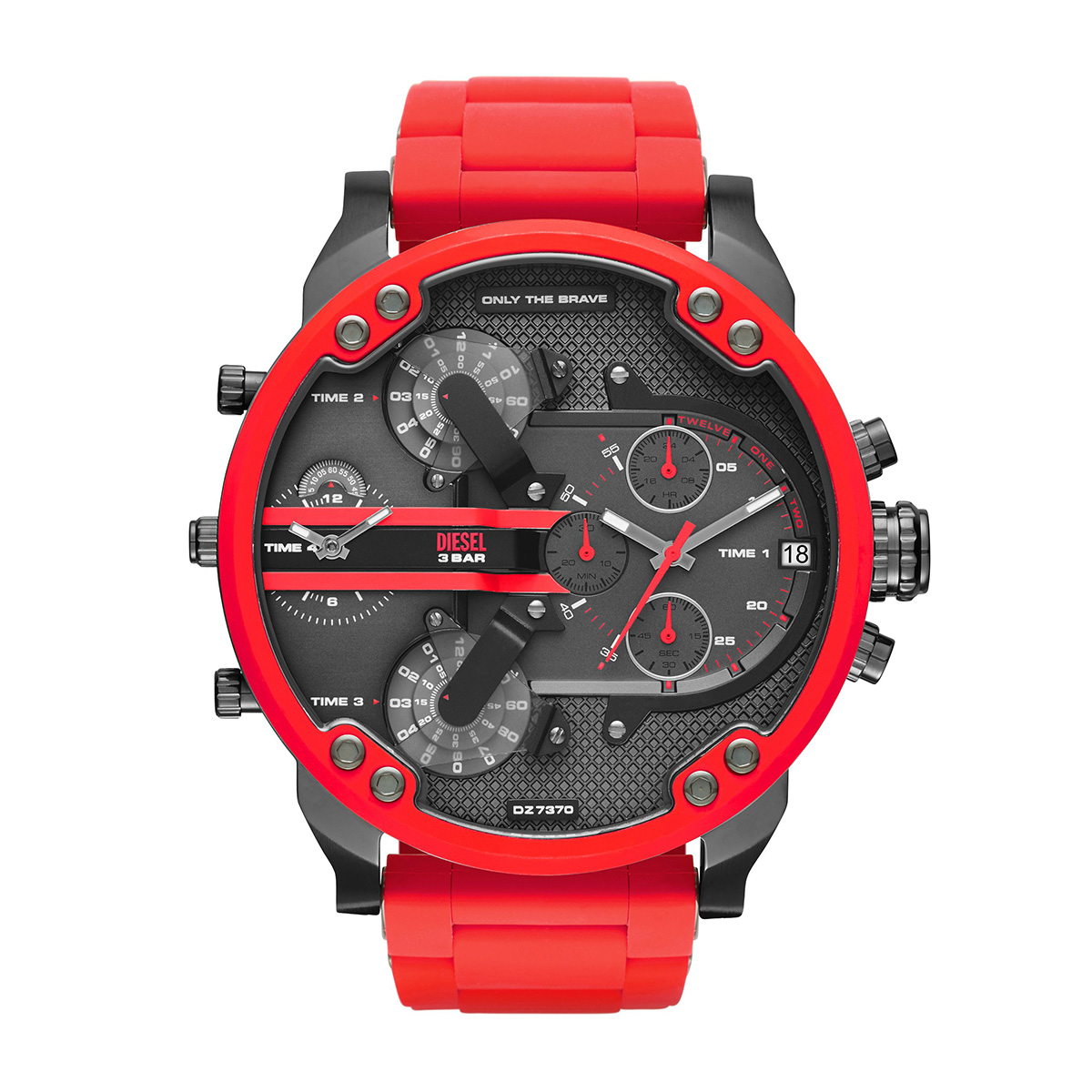 RELOJ DIESEL DZ7370 ROJO - 1