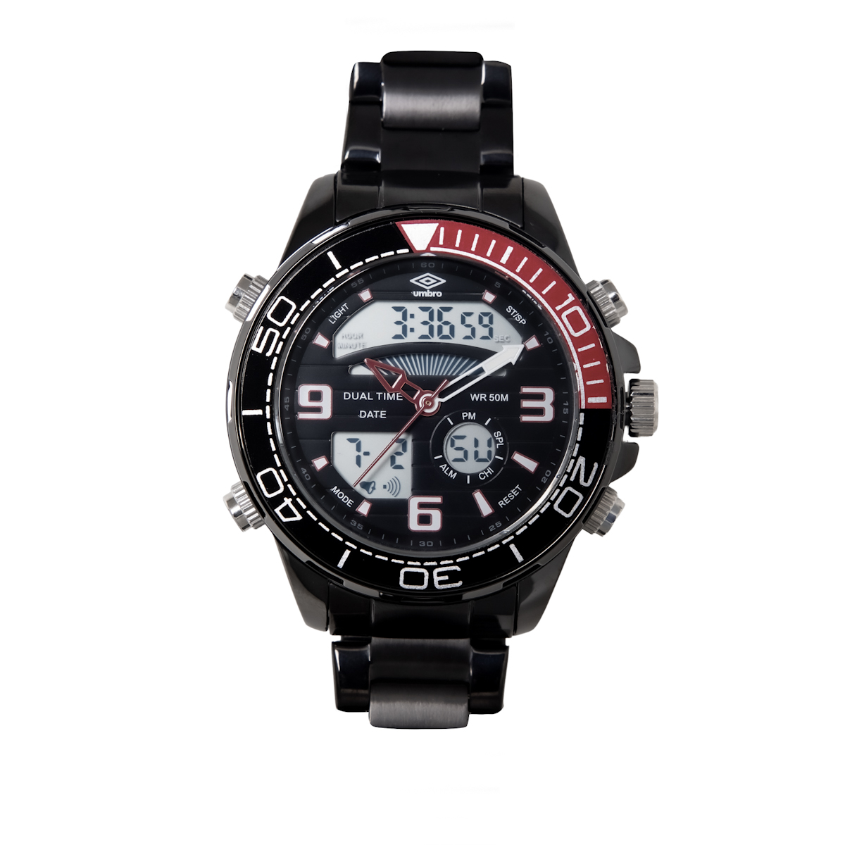 RELOJ UMBRO PLUS UMBP-1500-43 NEGRO - 1