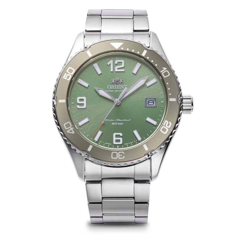 RELOJ  ANALOGO  HOMBRE ORIENT PLATEADO RA-WJ0001E - 1