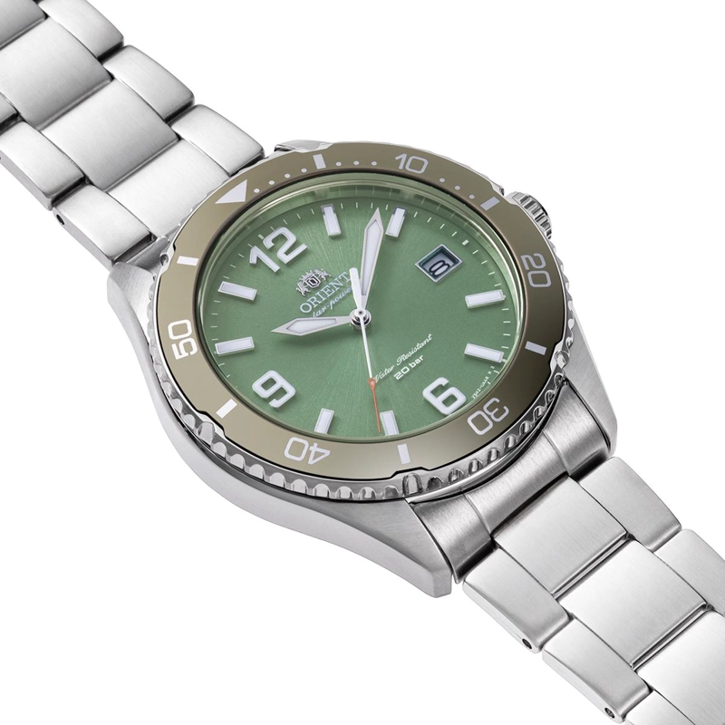 RELOJ  ANALOGO  HOMBRE ORIENT PLATEADO RA-WJ0001E - 2