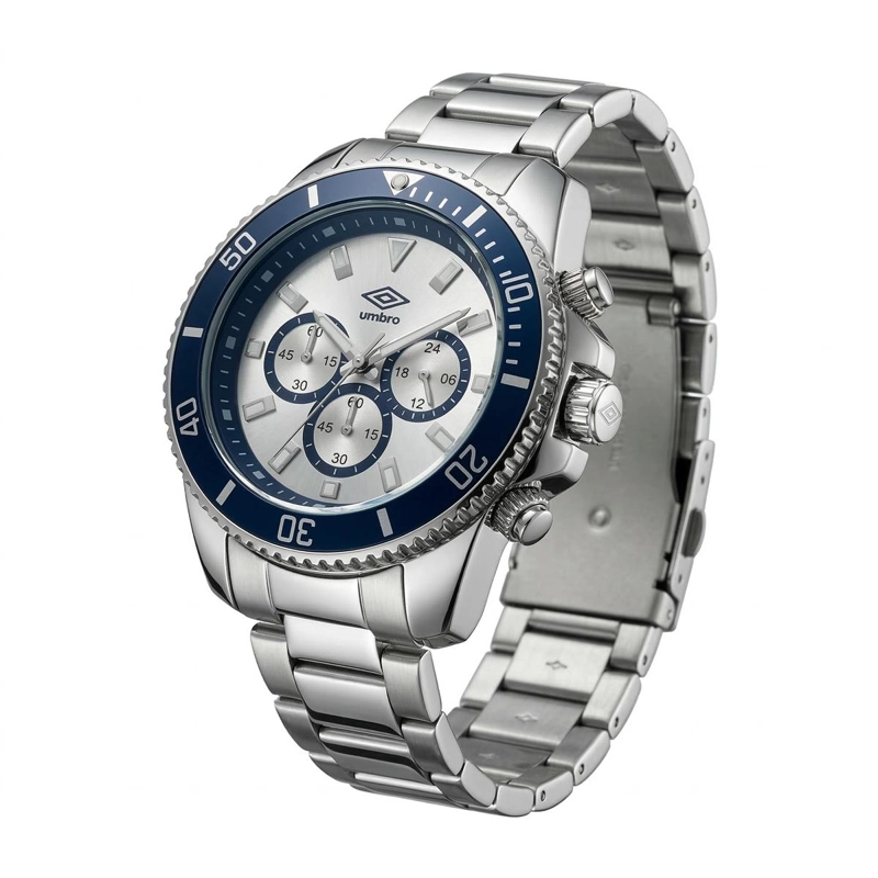 RELOJ ANALOGO HOMBRE UMBRO PLUS PLATEADO UMBP-1500-104 - 2