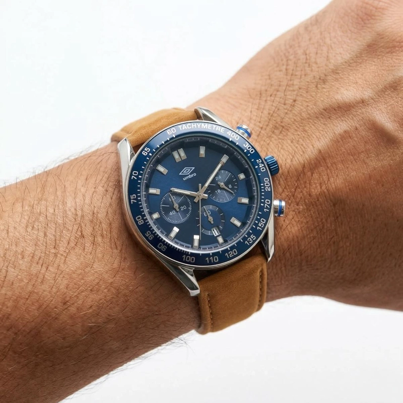 RELOJ ANALOGO HOMBRE UMBRO PLUS CAFE  UMBP-1500-115 - 1
