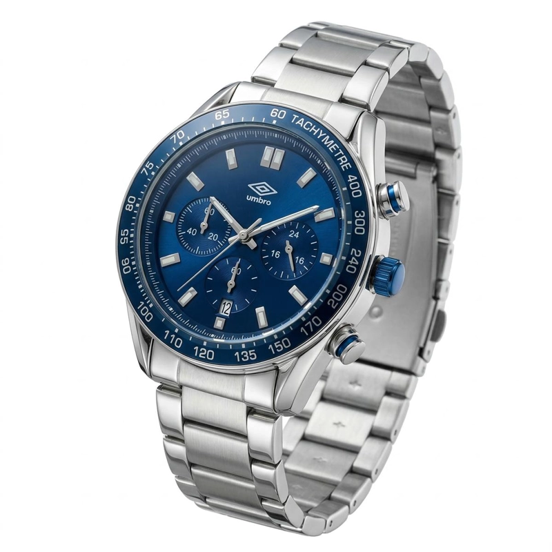RELOJ ANALOGO HOMBRE UMBRO PLUS PLATEADO UMBP-1500-116 - 1