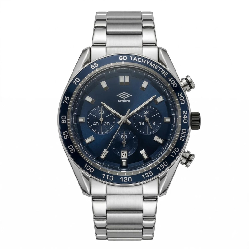 RELOJ ANALOGO HOMBRE UMBRO PLUS PLATEADO UMBP-1500-118 - 2