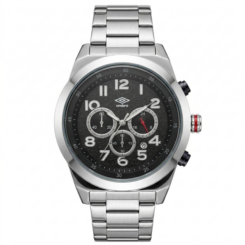 RELOJ ANALOGO HOMBRE UMBRO PLUS PLATEADO UMBP-1500-122 - 2