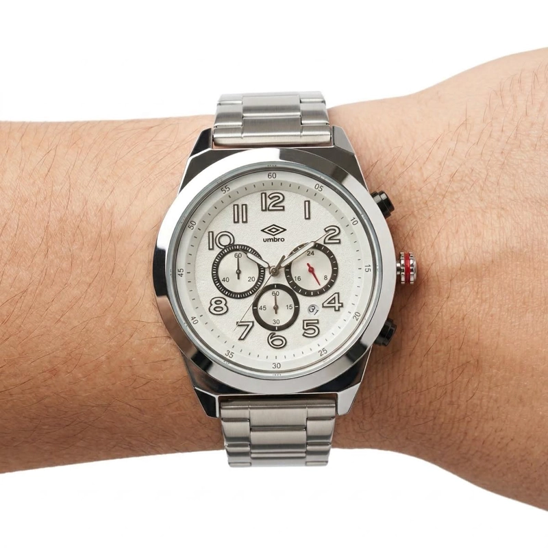 RELOJ ANALOGO HOMBRE UMBRO PLUS PLATEADO UMBP-1500-123 - 3