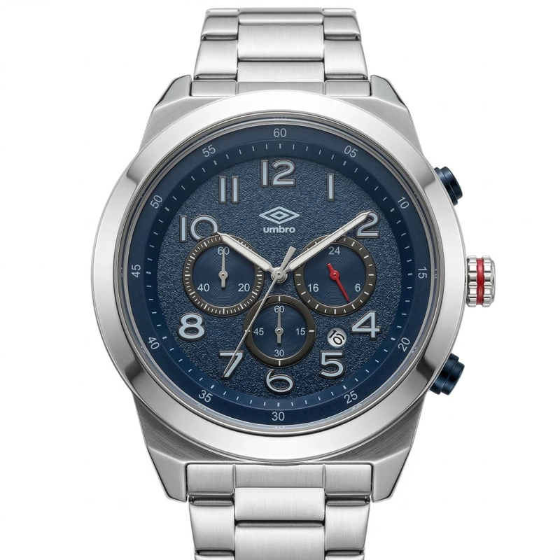 RELOJ ANALOGO HOMBRE UMBRO PLUS PLATEADO UMBP-1500-124 - 2