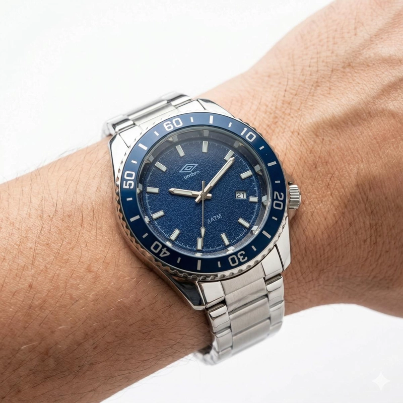 RELOJ ANALOGO HOMBRE UMBRO PLUS PLATEADO UMBP-1500-141 - 4
