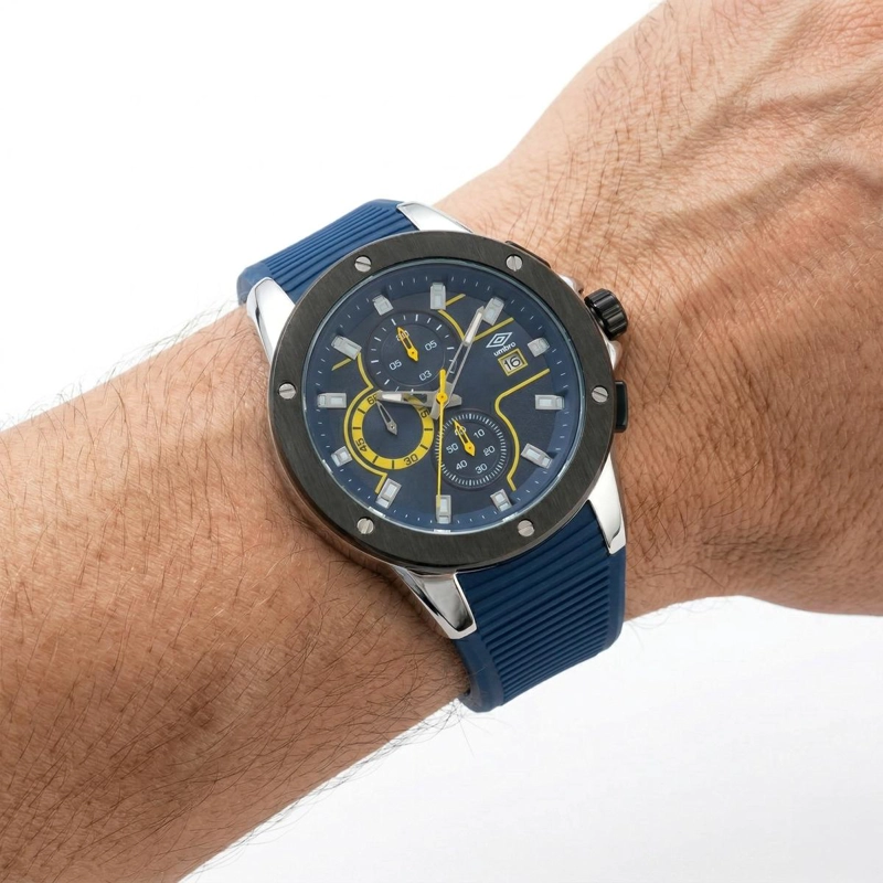 RELOJ ANALOGO HOMBRE UMBRO PLUS AZUL UMBP-1500-97 - 1