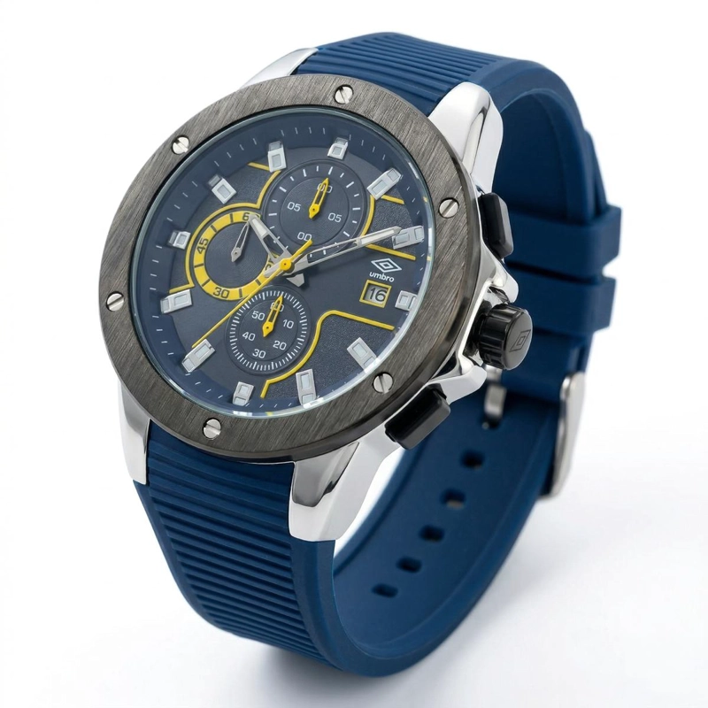 RELOJ ANALOGO HOMBRE UMBRO PLUS AZUL UMBP-1500-97 - 3