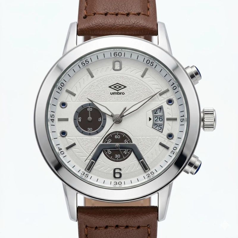 RELOJ ANALOGO HOMBRE UMBRO PLUS CAFE  UMBP-1500-200 - 1