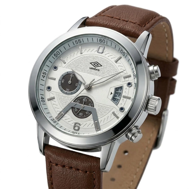 RELOJ ANALOGO HOMBRE UMBRO PLUS CAFE  UMBP-1500-200 - 2