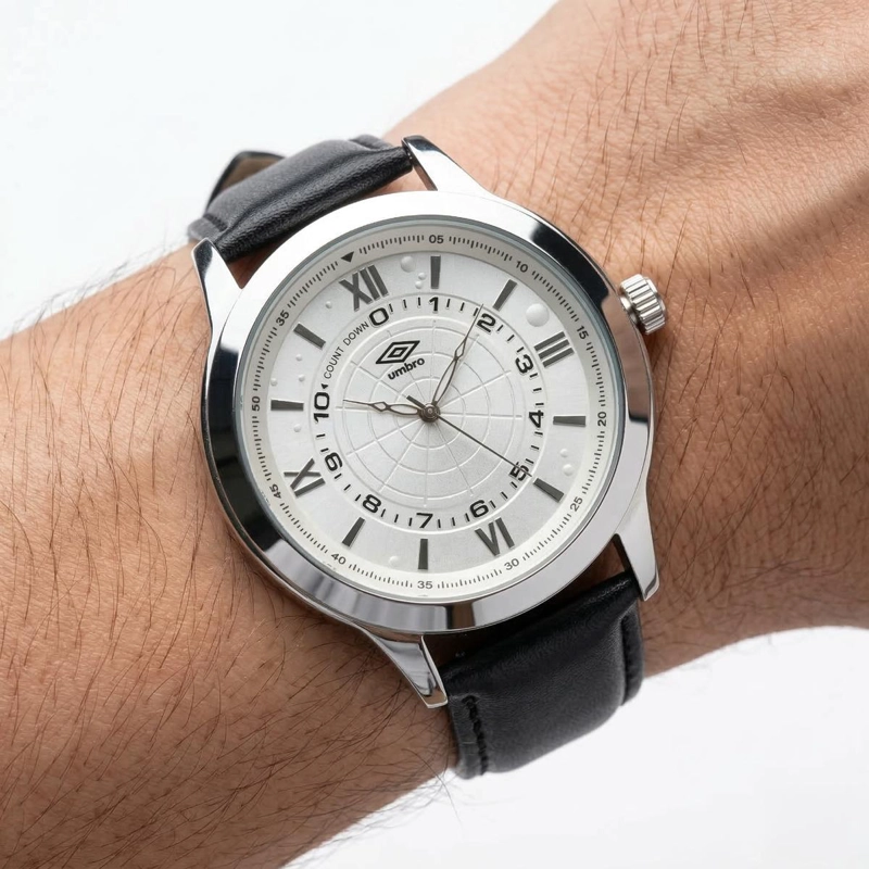 RELOJ ANALOGO HOMBRE UMBRO PLUS NEGRO UMBP-1500-150 - 5