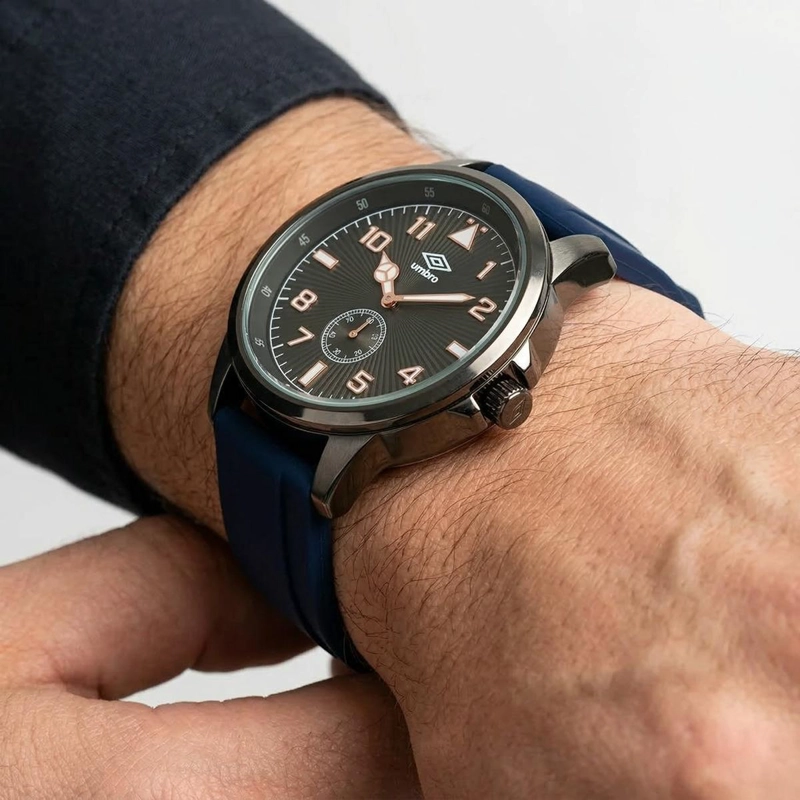 RELOJ ANALOGO HOMBRE UMBRO PLUS NEGRO UMBP-1500-148 - 4