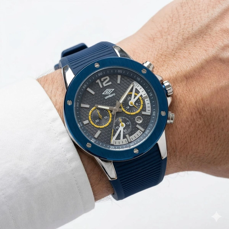 RELOJ ANALOGO HOMBRE UMBRO PLUS AZUL UMBP-1500-175 - 5