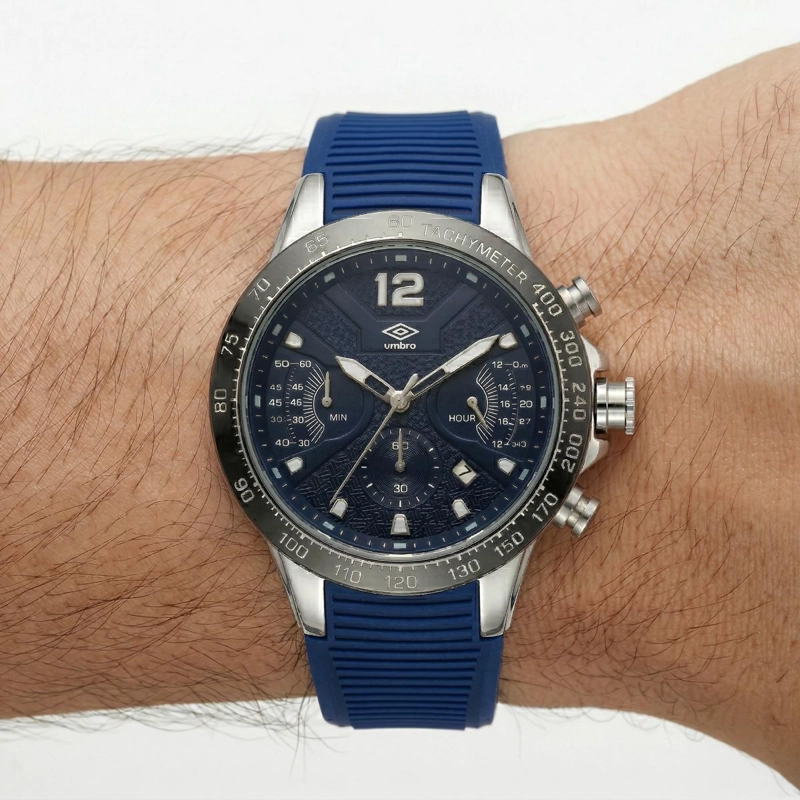 RELOJ ANALOGO HOMBRE UMBRO PLUS AZUL UMBP-1500-93 - 1
