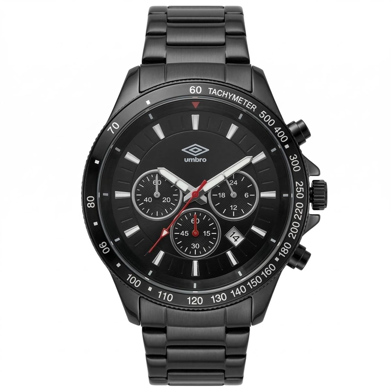 RELOJ ANALOGO HOMBRE UMBRO PLUS NEGRO UMBP-1500-158 - 2