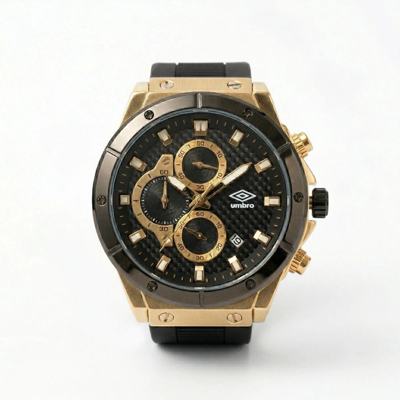 RELOJ ANALOGO HOMBRE UMBRO PLUS NEGRO UMBP-1500-160 - 2