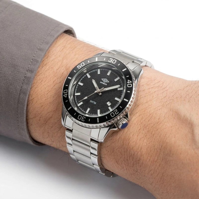 RELOJ ANALOGO HOMBRE UMBRO PLUS PLATEADO UMBP-1500-142 - 4