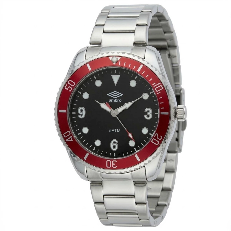 RELOJ ANALOGO HOMBRE UMBRO PLUS PLATEADO UMBP-1500-155 - 1