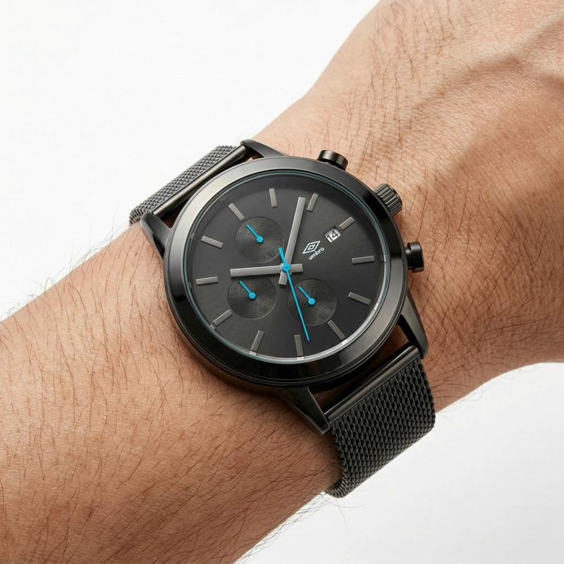 RELOJ ANALOGO HOMBRE UMBRO PLUS NEGRO UMBP-1500-196 - 1