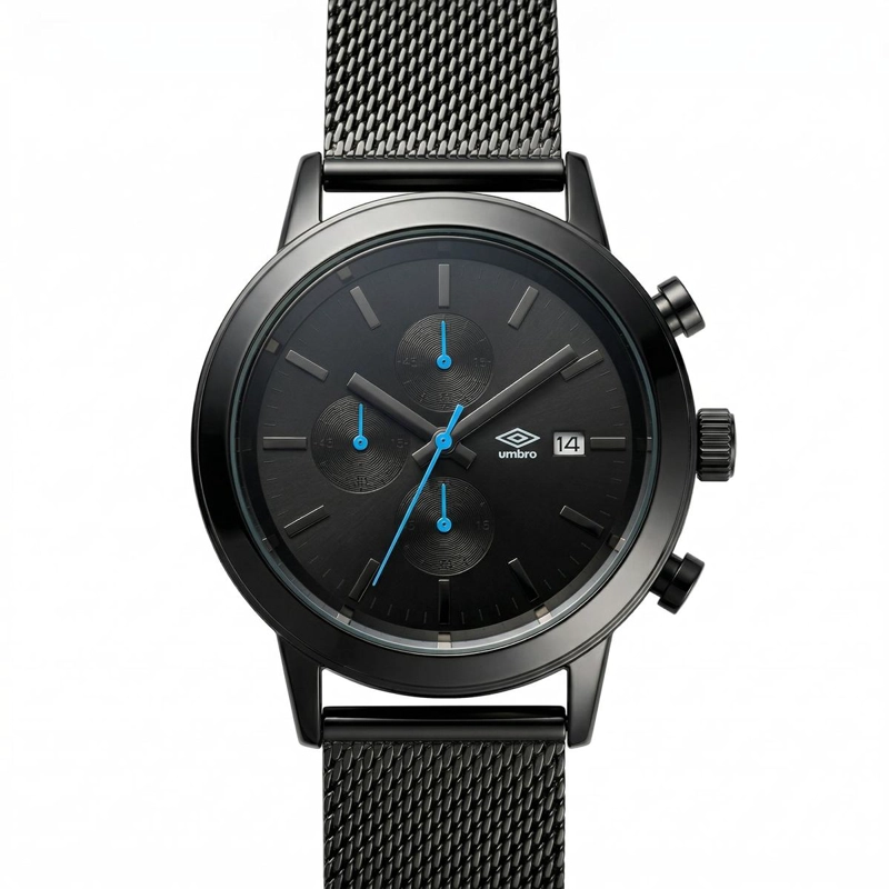 RELOJ ANALOGO HOMBRE UMBRO PLUS NEGRO UMBP-1500-196 - 2