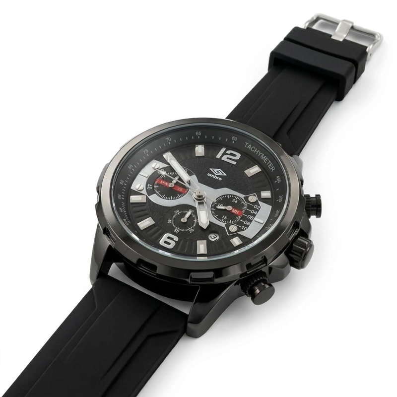 RELOJ ANALOGO HOMBRE UMBRO PLUS NEGRO UMBP-1500-193 - 1