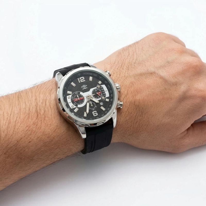 RELOJ ANALOGO HOMBRE UMBRO PLUS NEGRO UMBP-1500-195 - 1