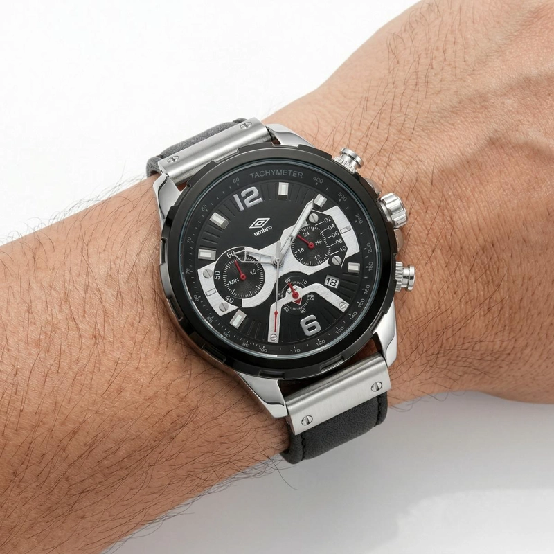 RELOJ ANALOGO HOMBRE UMBRO PLUS NEGRO UMBP-1500-191 - 1