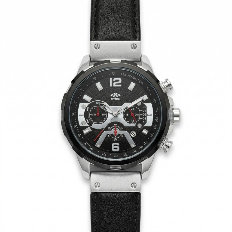 RELOJ ANALOGO HOMBRE UMBRO PLUS NEGRO UMBP-1500-191 - 2