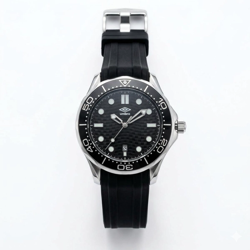 RELOJ ANALOGO HOMBRE UMBRO PLUS NEGRO UMBP-1500-185 - 1