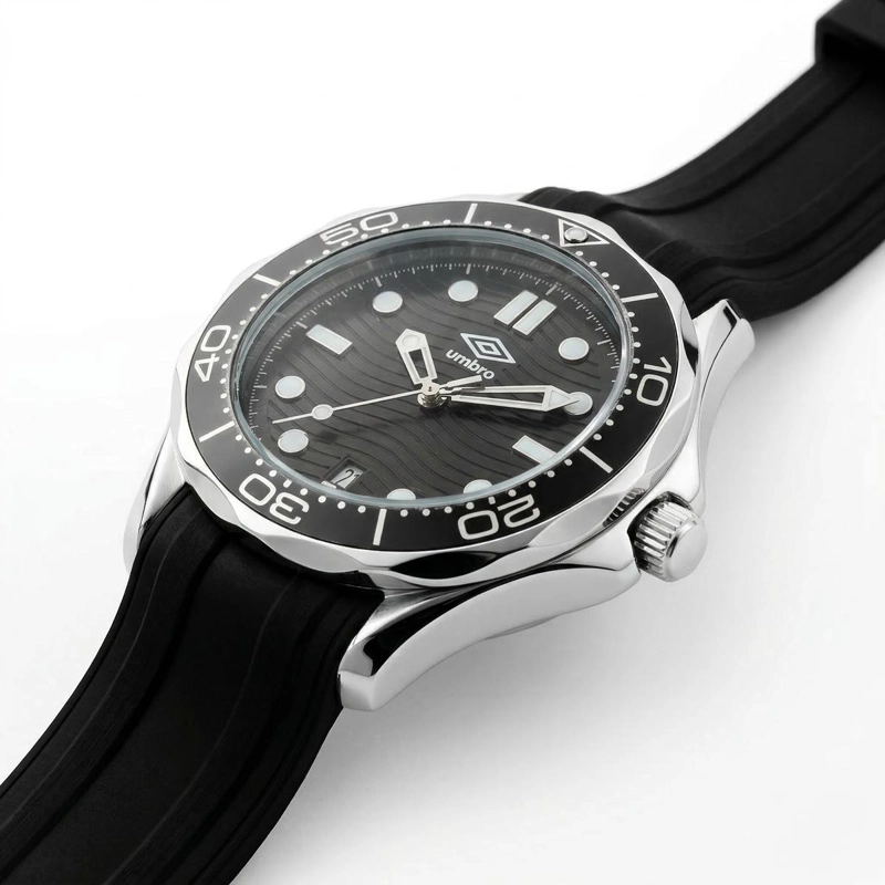 RELOJ ANALOGO HOMBRE UMBRO PLUS NEGRO UMBP-1500-185 - 2