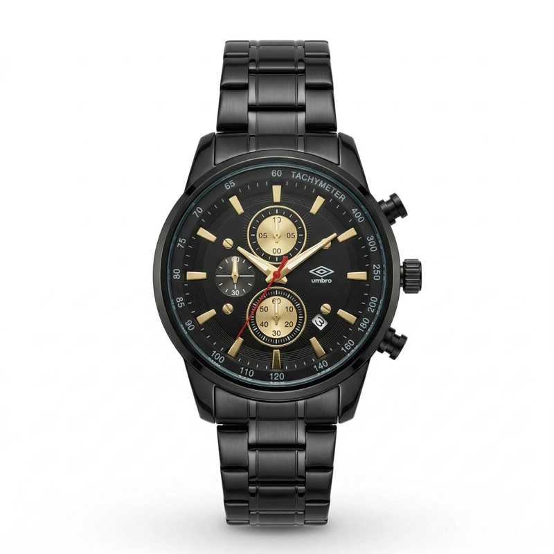 RELOJ ANALOGO HOMBRE UMBRO PLUS NEGRO UMBP-1500-177 - 3
