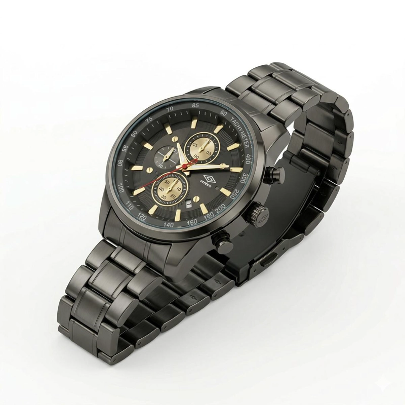 RELOJ ANALOGO HOMBRE UMBRO PLUS NEGRO UMBP-1500-177 - 4