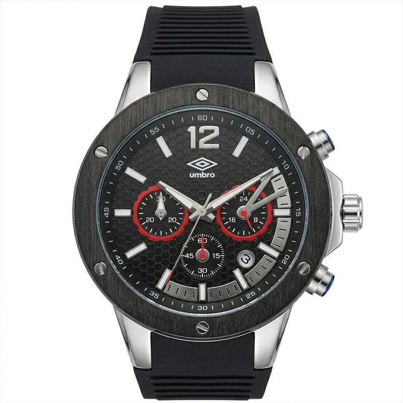 RELOJ ANALOGO HOMBRE UMBRO PLUS NEGRO UMBP-1500-174 - 1