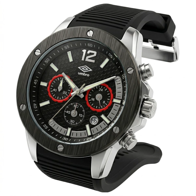 RELOJ ANALOGO HOMBRE UMBRO PLUS NEGRO UMBP-1500-174 - 3