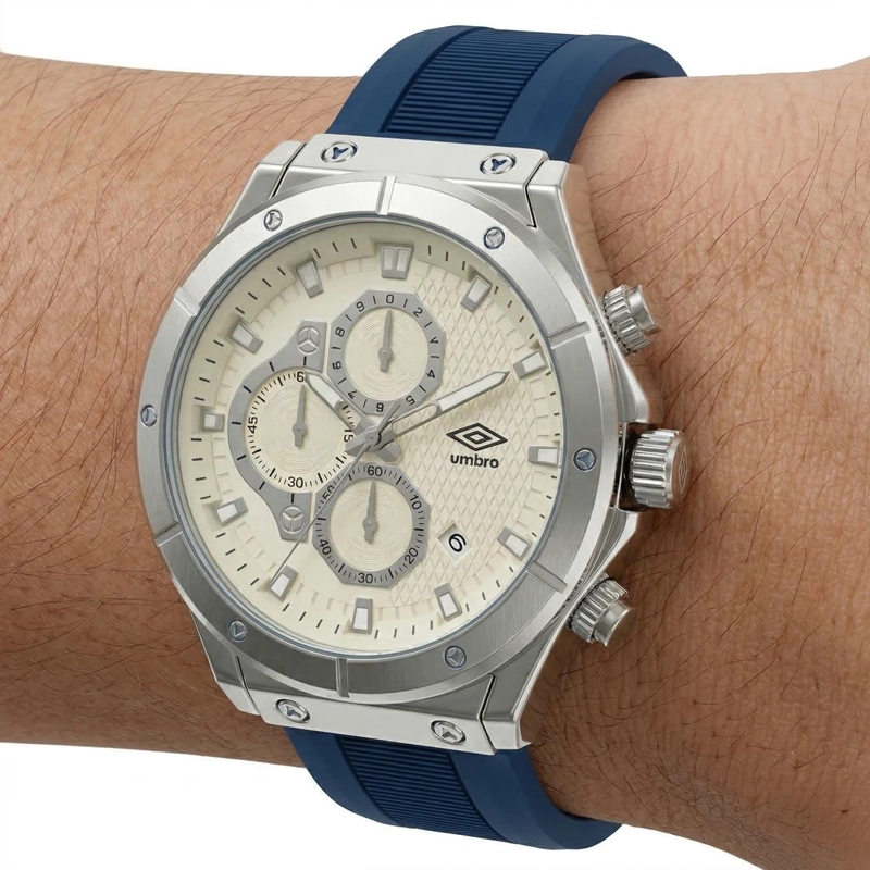 RELOJ ANALOGO HOMBRE UMBRO PLUS NEGRO UMBP-1500-162 - 1