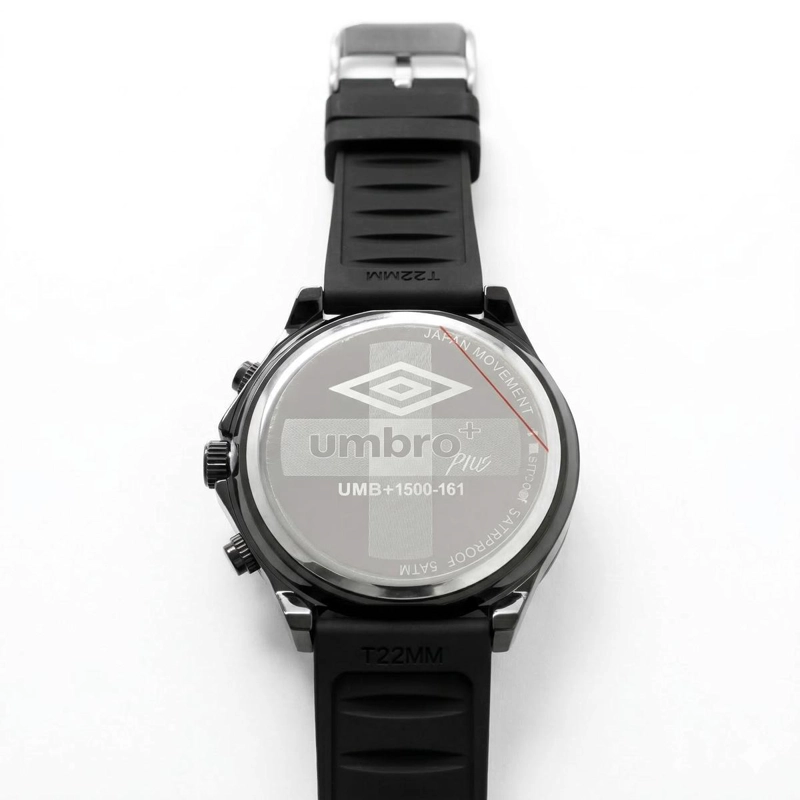 RELOJ ANALOGO HOMBRE UMBRO PLUS NEGRO UMBP-1500-161 - 1
