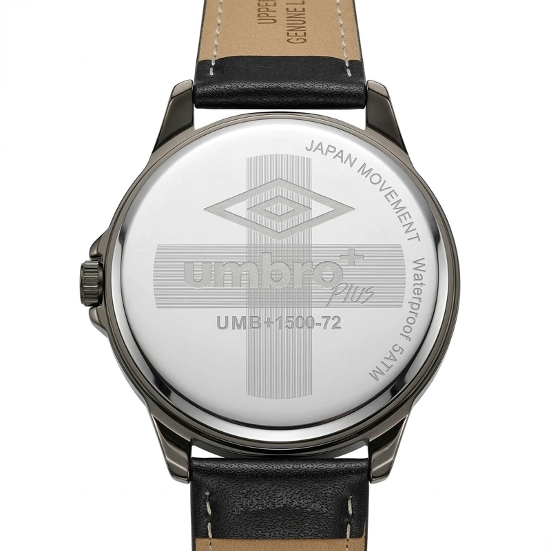 RELOJ ANALOGO HOMBRE UMBRO PLUS NEGRO UMBP-1500-72 - 1