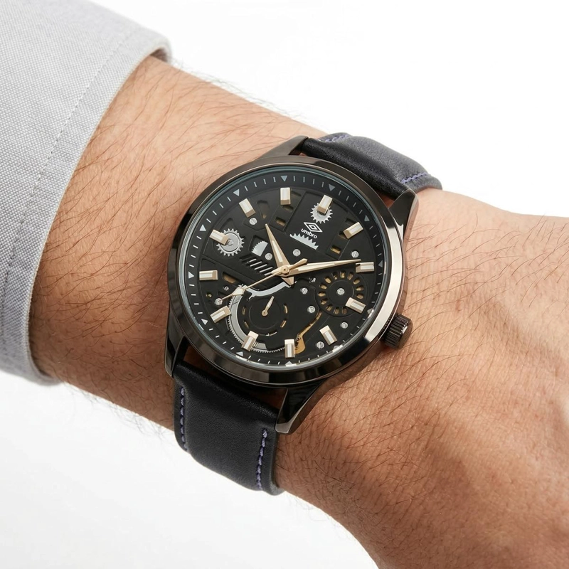RELOJ ANALOGO HOMBRE UMBRO PLUS NEGRO UMBP-1500-72 - 4