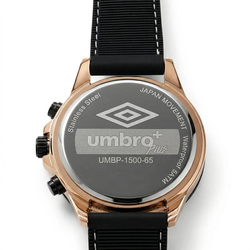 RELOJ ANALOGO HOMBRE UMBRO PLUS NEGRO UMBP-1500-65 - 4