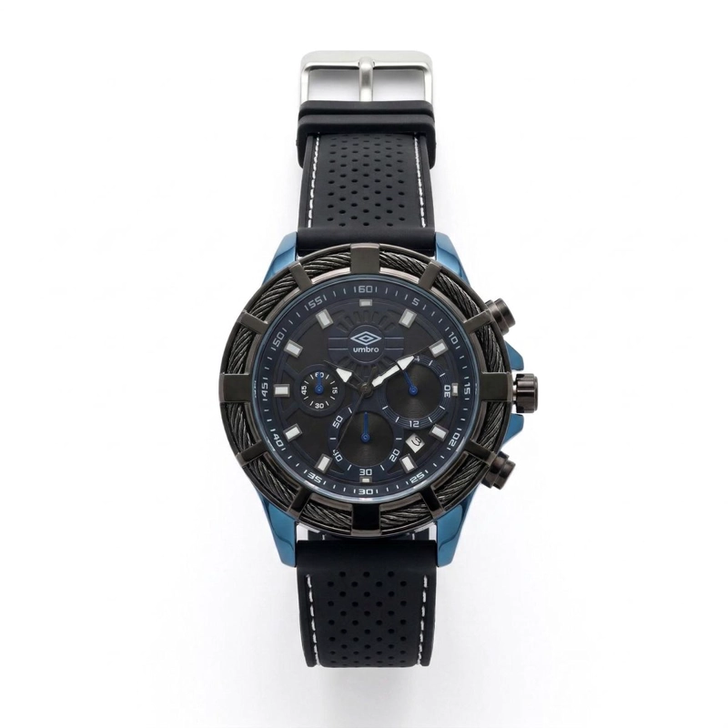 RELOJ ANALOGO HOMBRE UMBRO PLUS NEGRO UMBP-1500-66 - 2