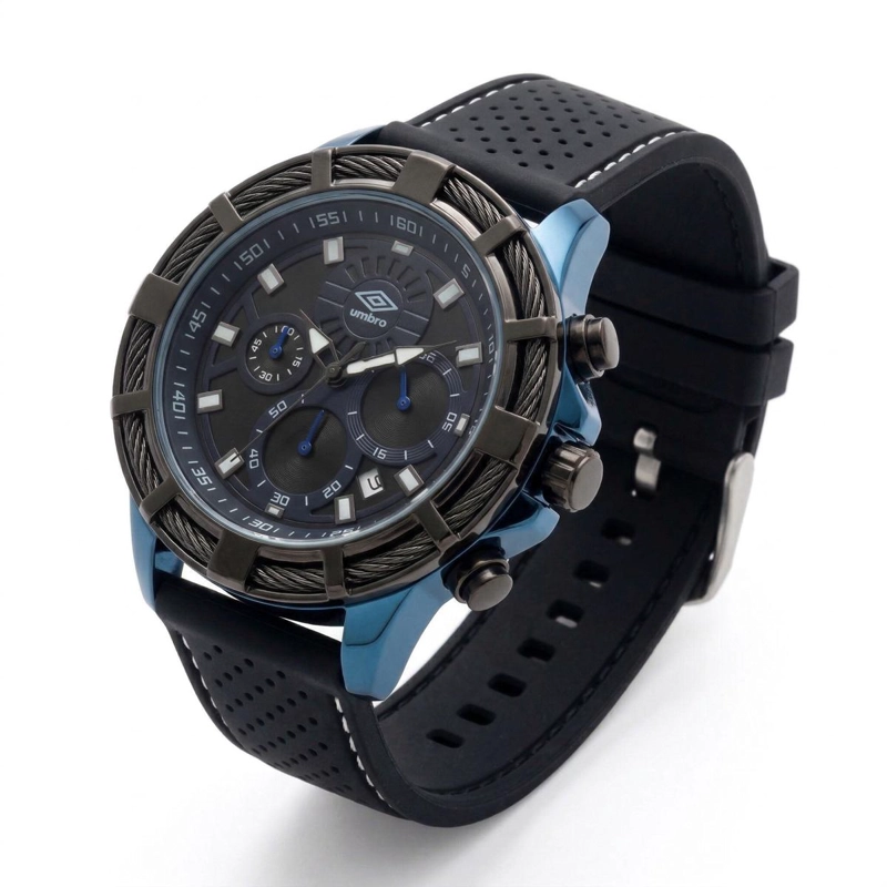 RELOJ ANALOGO HOMBRE UMBRO PLUS NEGRO UMBP-1500-66 - 3