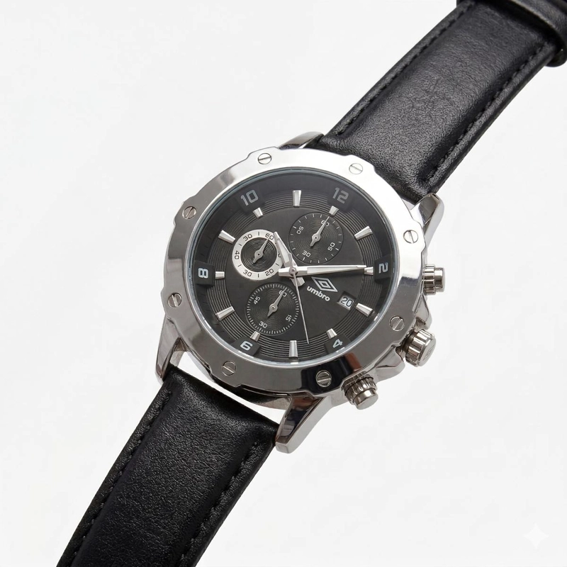 RELOJ ANALOGO HOMBRE UMBRO PLUS NEGRO UMBP-1500-64 - 1