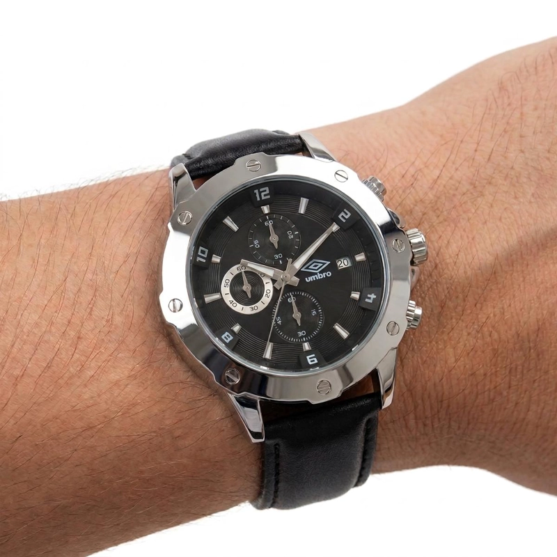 RELOJ ANALOGO HOMBRE UMBRO PLUS NEGRO UMBP-1500-64 - 4