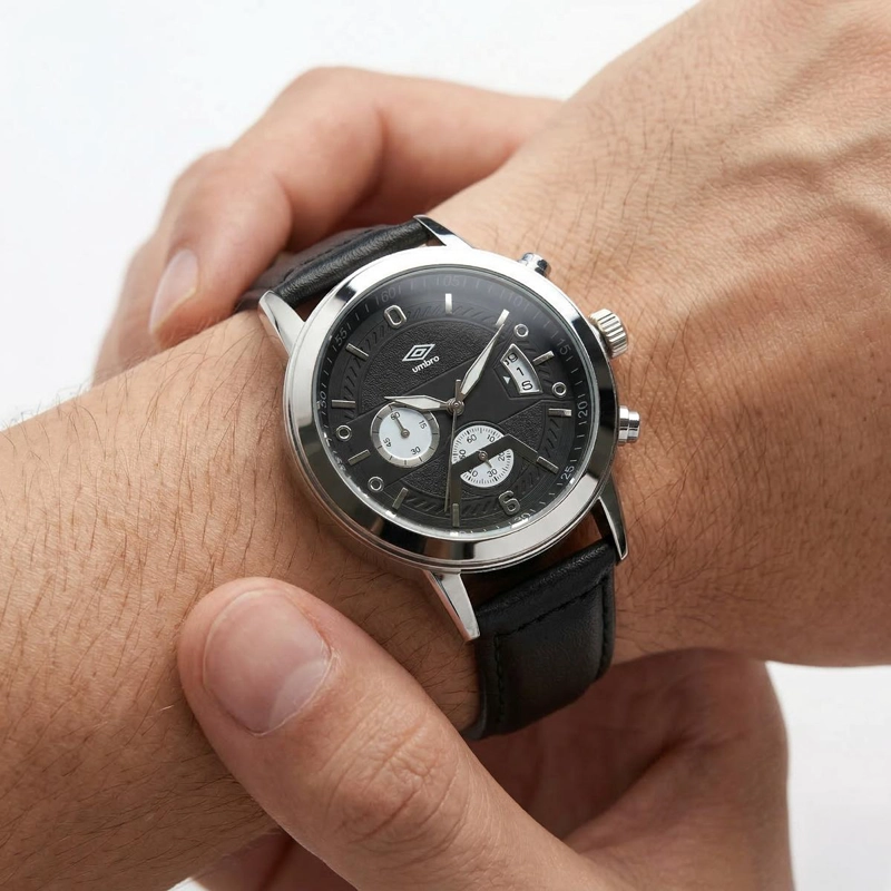 RELOJ ANALOGO HOMBRE UMBRO PLUS NEGRO UMBP-1500-202 - 4