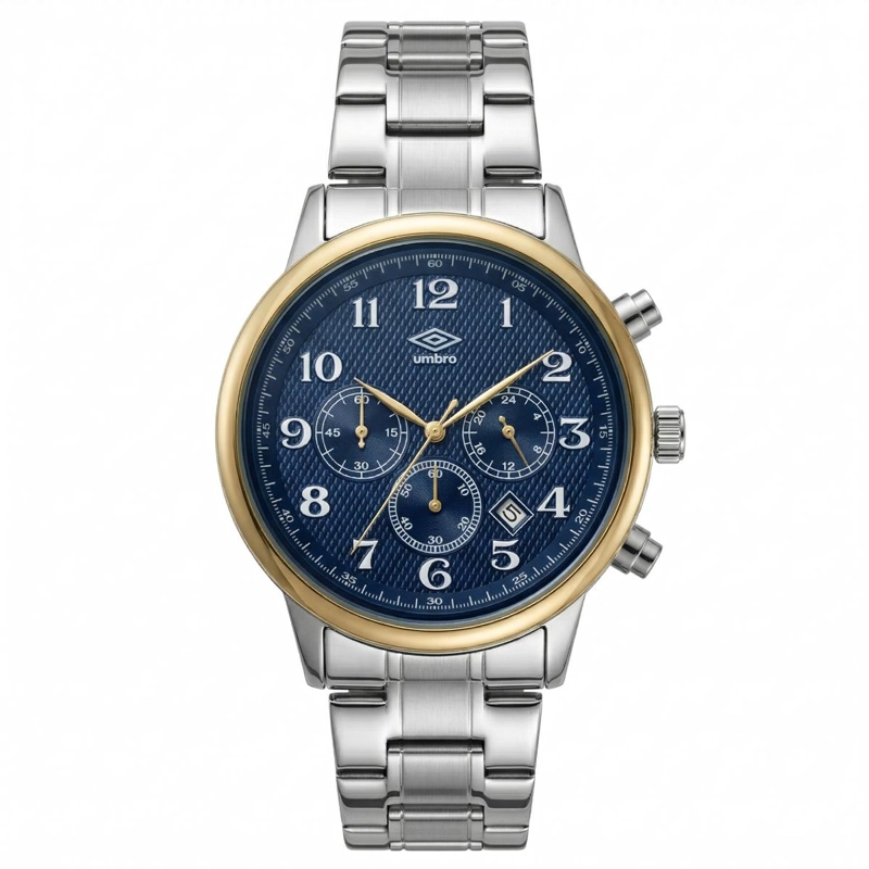 RELOJ ANALOGO HOMBRE UMBRO PLUS PLATEADO UMBP-1500-168 - 1