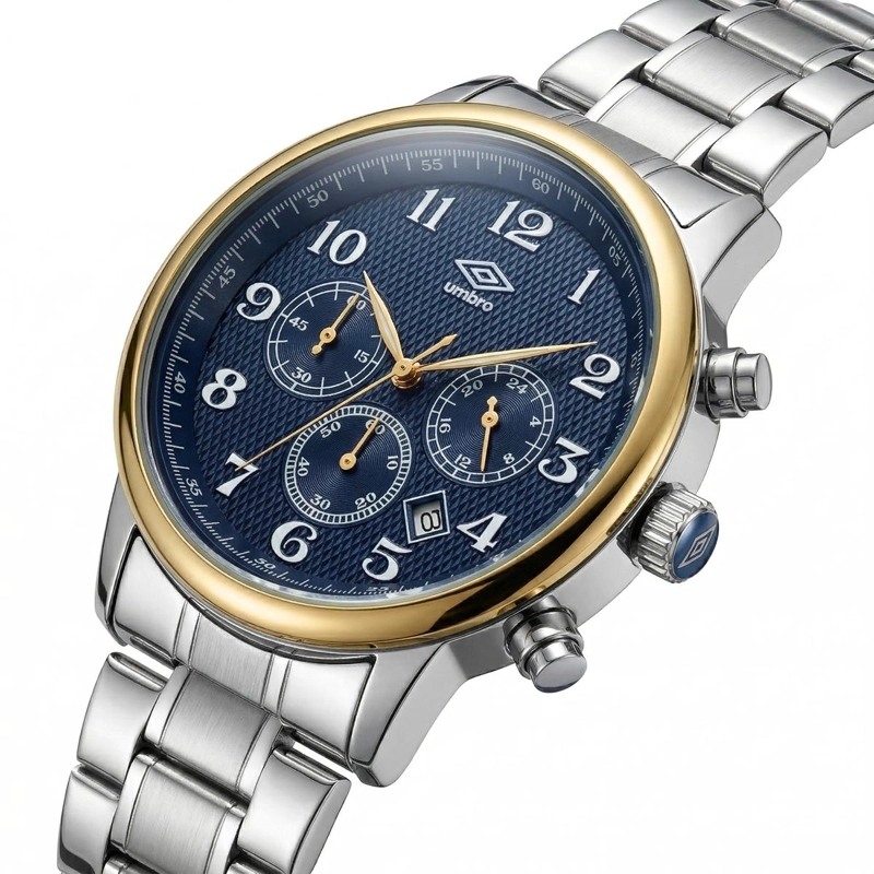 RELOJ ANALOGO HOMBRE UMBRO PLUS PLATEADO UMBP-1500-168 - 2