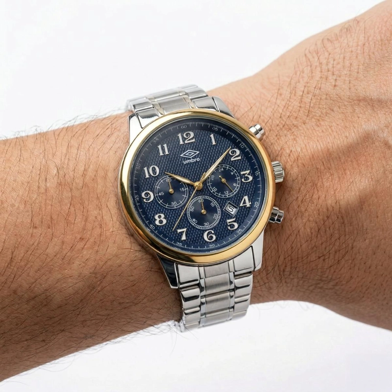 RELOJ ANALOGO HOMBRE UMBRO PLUS PLATEADO UMBP-1500-168 - 3