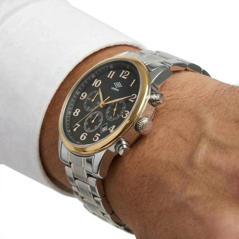 RELOJ ANALOGO HOMBRE UMBRO PLUS PLATEADO UMBP-1500-167 - 4